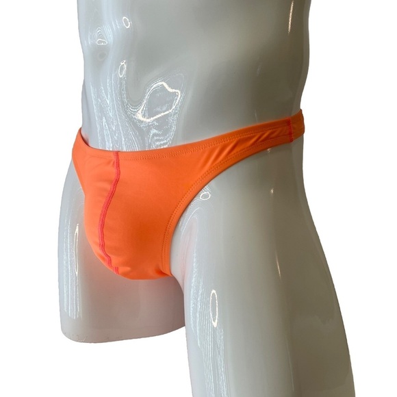 Mens Swim Thong G-String Orange Medium New With Tags